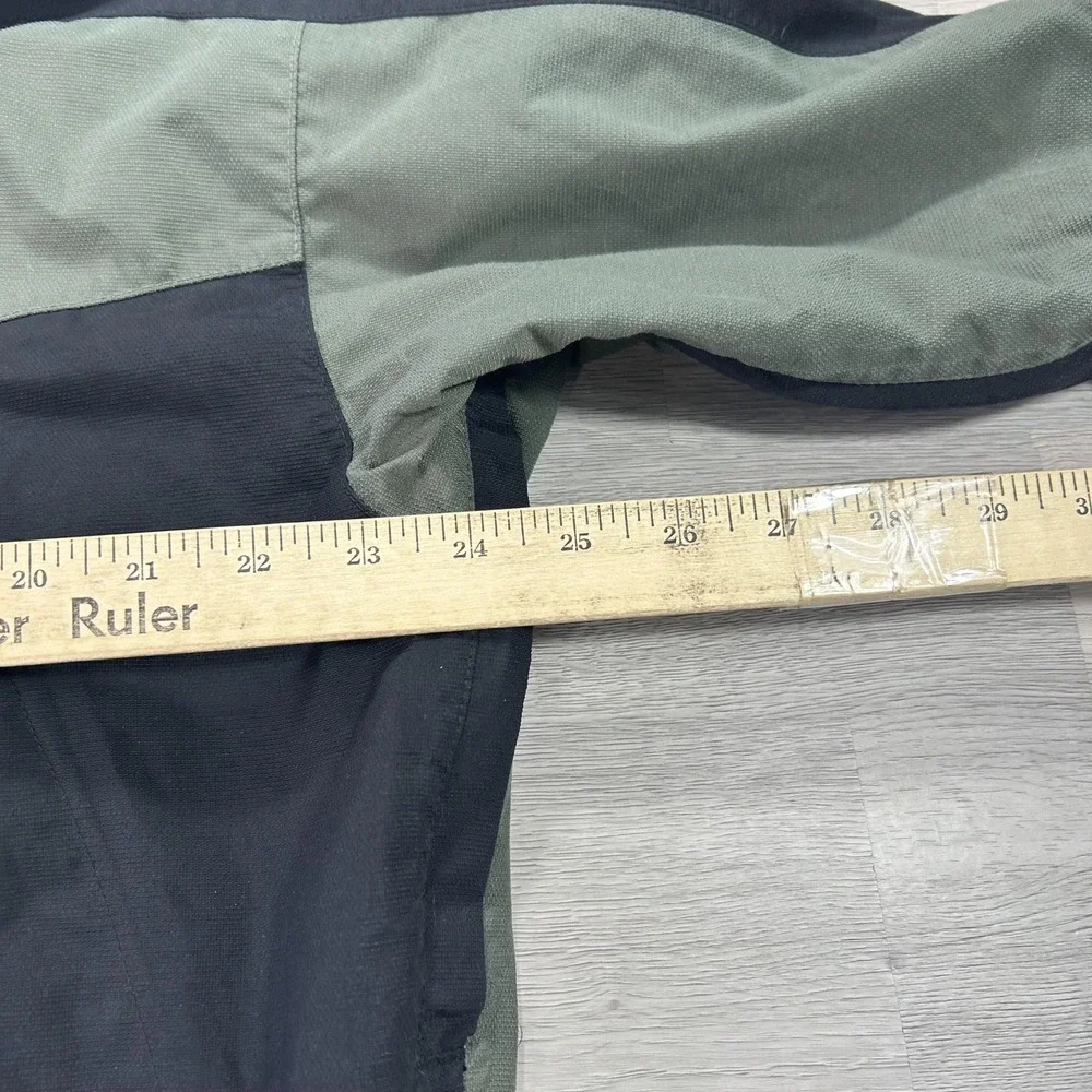 Mountain Hardwear Ski Jacket Mens Medium Green Hooded Full Zip Conduit Shell